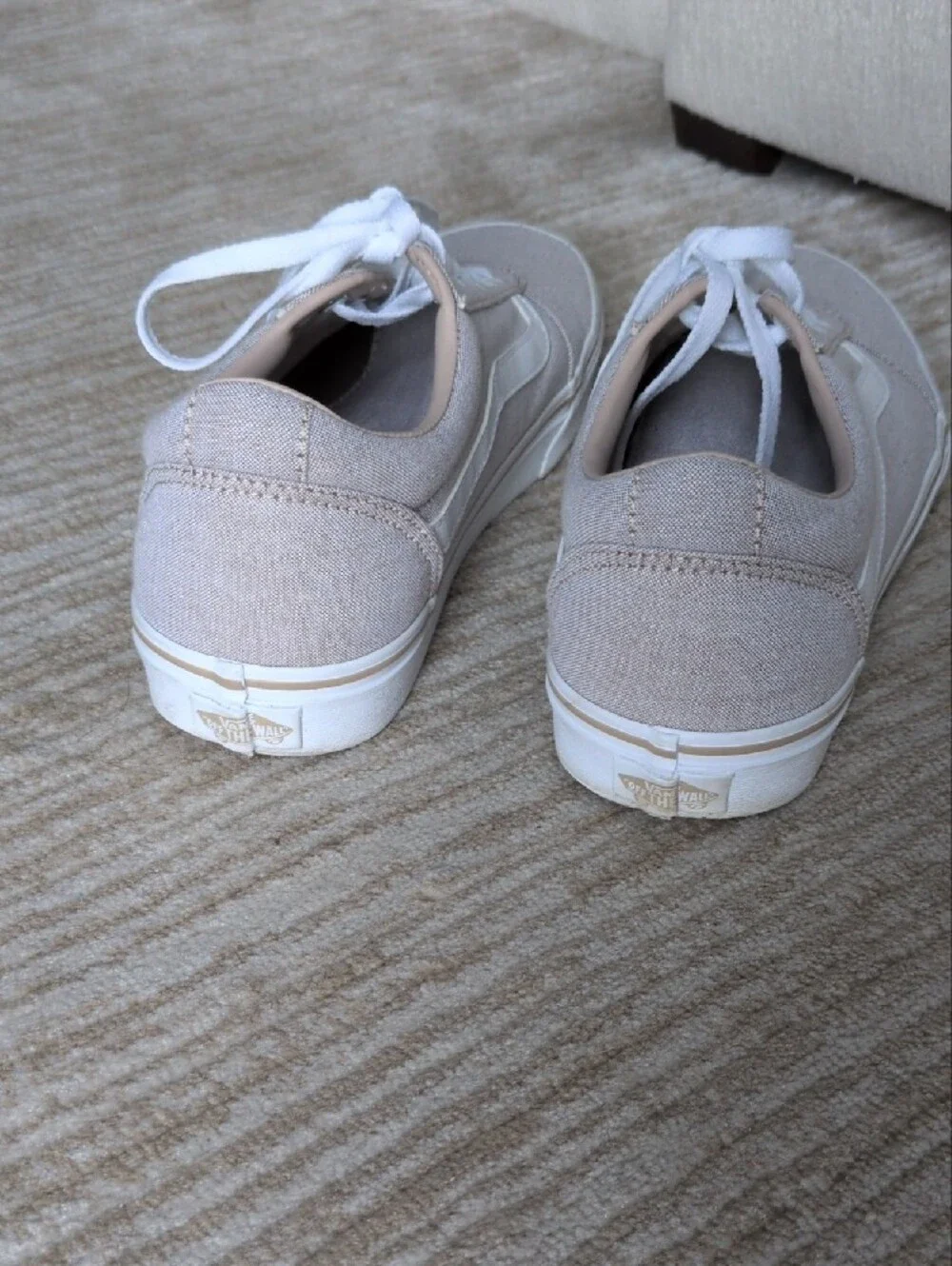 Vans Old Skool in Taupe with White Trim